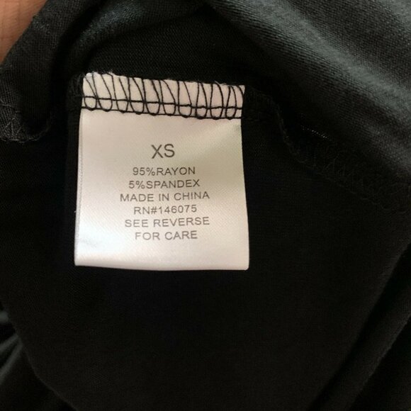 Sweet Romeo Womens Black Thumbhole Long Sleeve Stretch Jersey Top - Picture 5 of 5